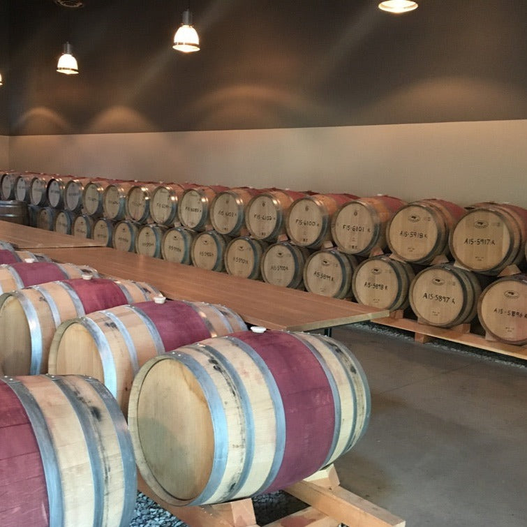 Wine Barrels At Kelowna Winery